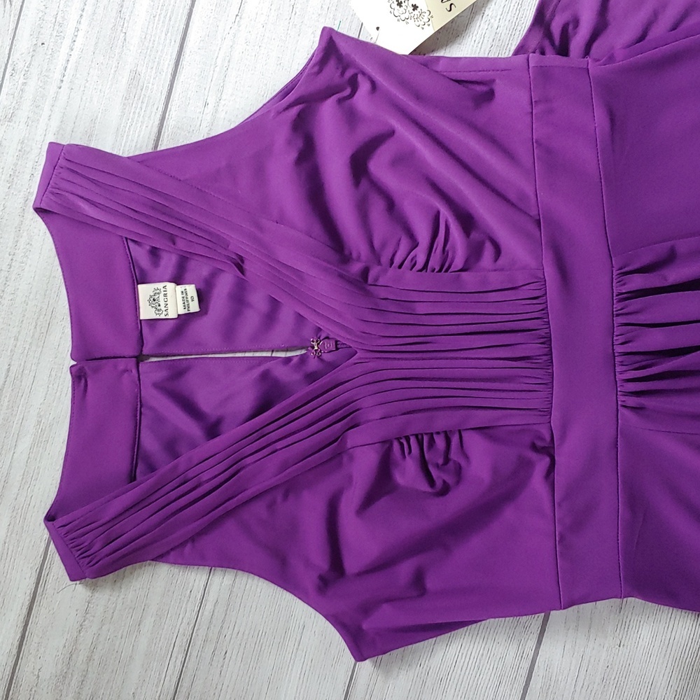 NWT Signature by Sangria Purple Maxi Dress - Picture 3 of 12